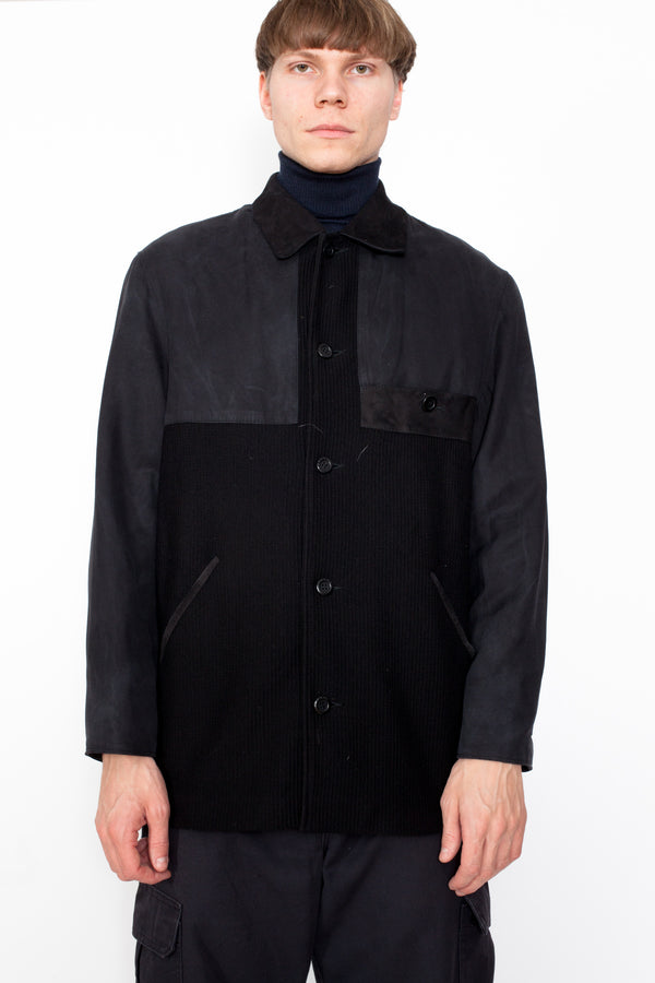 Vintage 90s Black Wool Coat - The Black Market