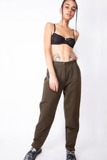 Vintage 80s Sage Green Work Trousers