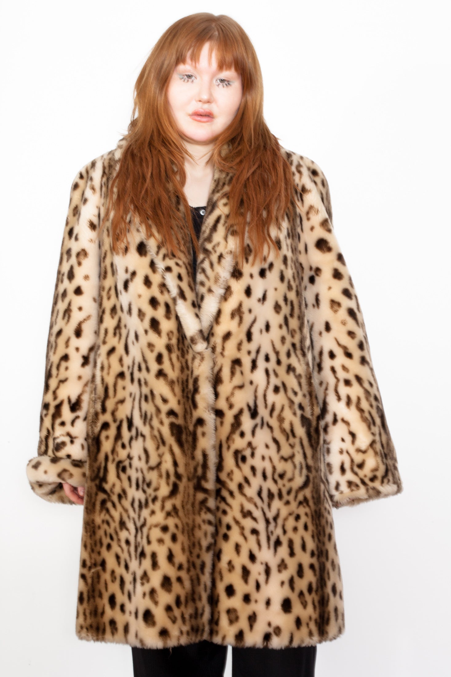 Vintage 90s Leopard Print Faux Fur Coat – Not Too Sweet