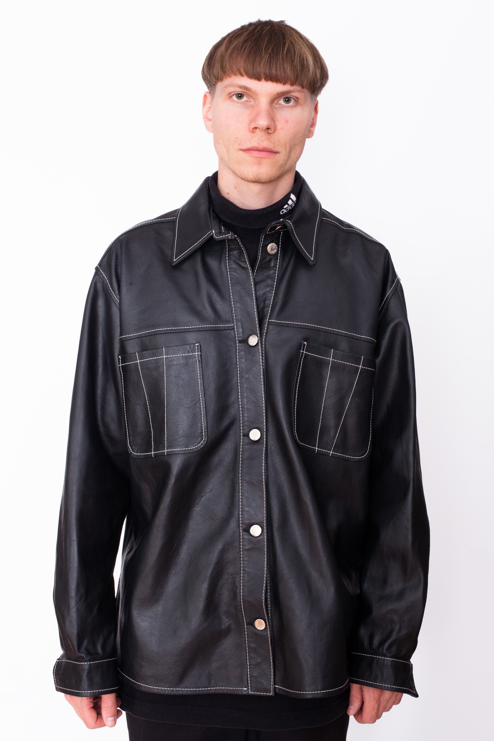 Vintage 90s Black Leather Jacket – Not Too Sweet