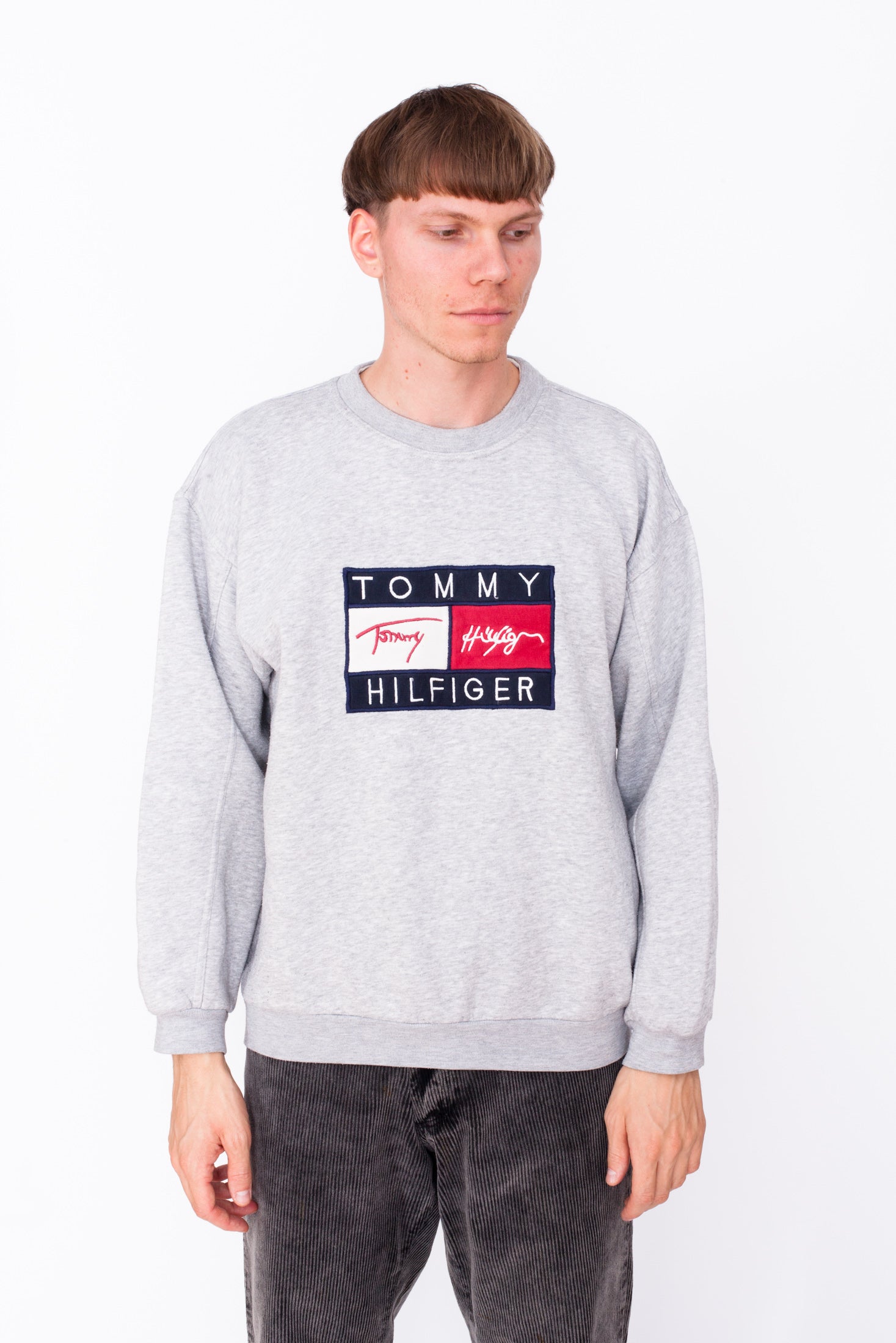 Big 90s Vintage Too Sweet – Not Hilfiger Tommy Logo Sweatshirt RARE